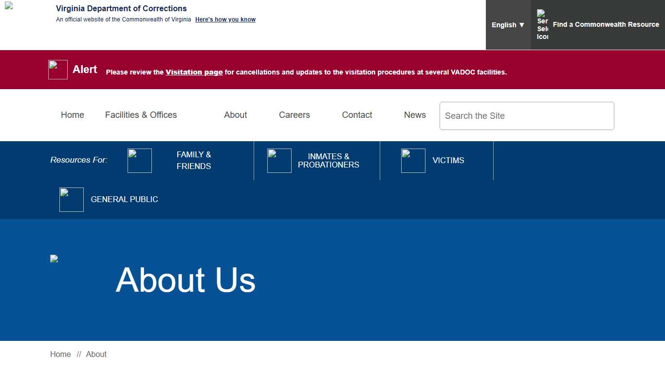 About Us — Virginia Department of Corrections